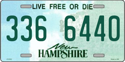 NH license plate 3366440
