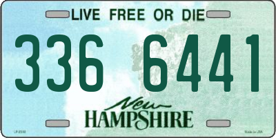 NH license plate 3366441