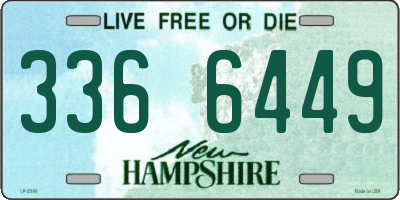 NH license plate 3366449