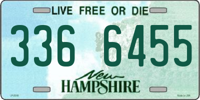 NH license plate 3366455