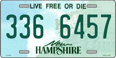 NH license plate 3366457