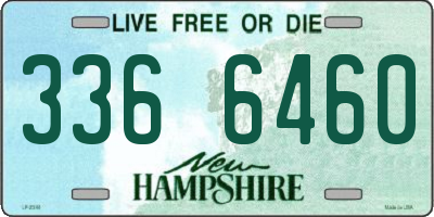 NH license plate 3366460