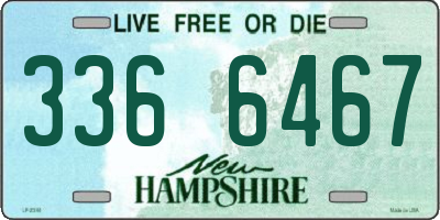 NH license plate 3366467