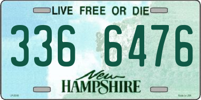 NH license plate 3366476