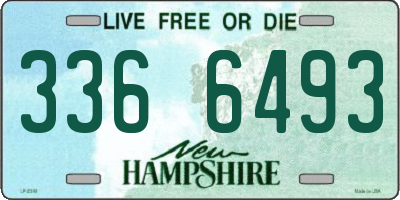 NH license plate 3366493