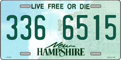 NH license plate 3366515