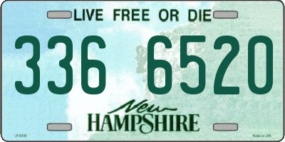 NH license plate 3366520