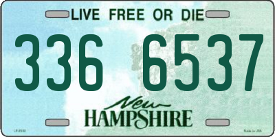 NH license plate 3366537