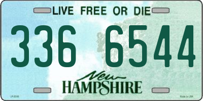 NH license plate 3366544