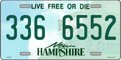 NH license plate 3366552
