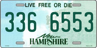 NH license plate 3366553