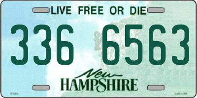 NH license plate 3366563