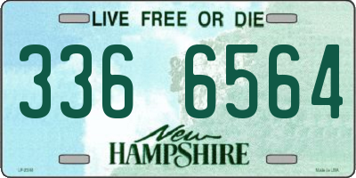 NH license plate 3366564