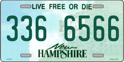 NH license plate 3366566