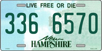 NH license plate 3366570