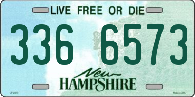 NH license plate 3366573