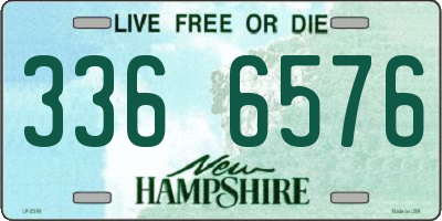 NH license plate 3366576