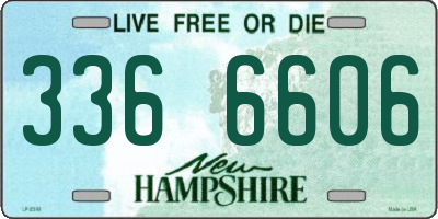 NH license plate 3366606