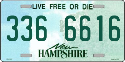 NH license plate 3366616
