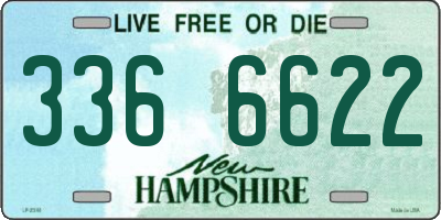 NH license plate 3366622