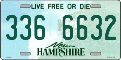 NH license plate 3366632