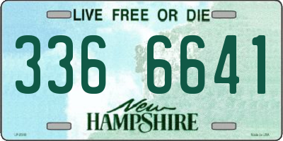 NH license plate 3366641