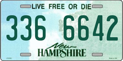 NH license plate 3366642