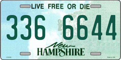 NH license plate 3366644