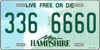 NH license plate 3366660