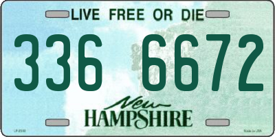 NH license plate 3366672