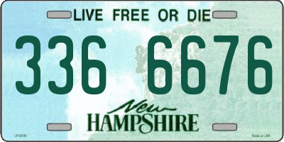 NH license plate 3366676