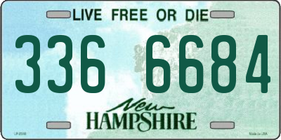 NH license plate 3366684