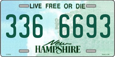 NH license plate 3366693