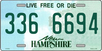 NH license plate 3366694