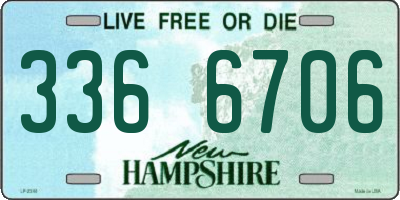 NH license plate 3366706