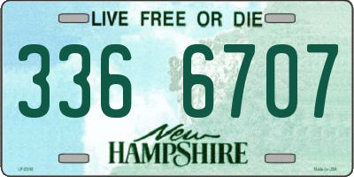 NH license plate 3366707