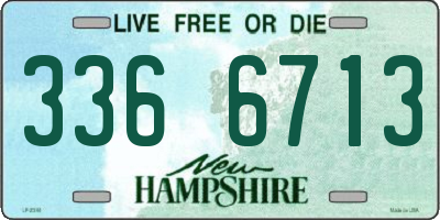 NH license plate 3366713