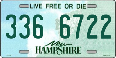 NH license plate 3366722