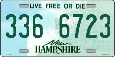 NH license plate 3366723
