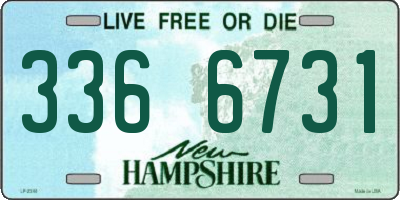 NH license plate 3366731