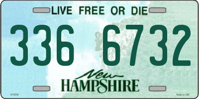 NH license plate 3366732