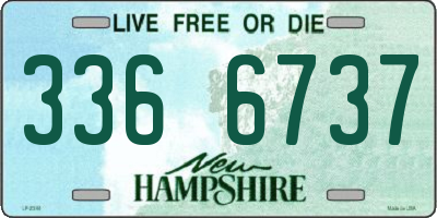 NH license plate 3366737