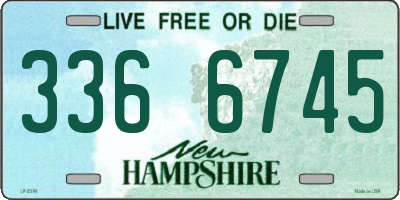NH license plate 3366745