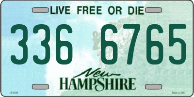 NH license plate 3366765