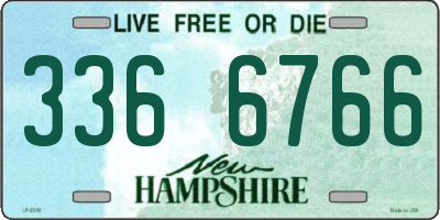 NH license plate 3366766