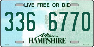 NH license plate 3366770