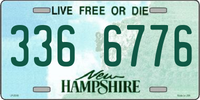 NH license plate 3366776