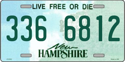 NH license plate 3366812