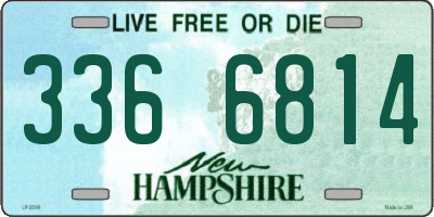 NH license plate 3366814