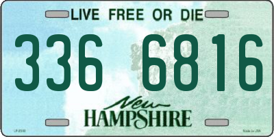 NH license plate 3366816